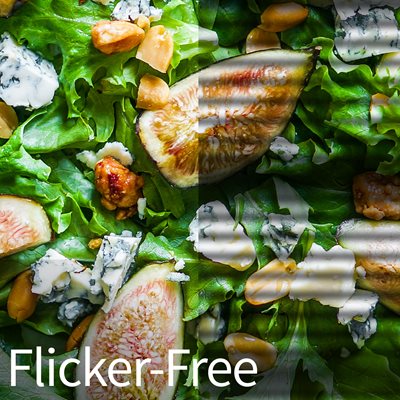 Flicker-Free-teknologiDen eksklusive