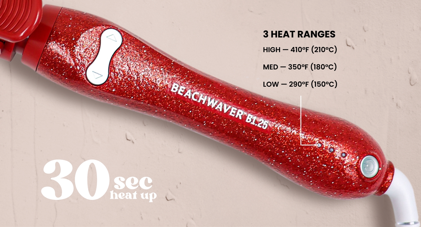 Beachwaver B-Series Ceramic Rotating Curling Iron, 1.25 inch