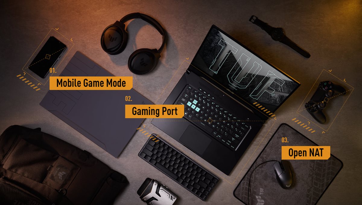 TUF Gaming AX6000 provides gamews with different features for different game game types.