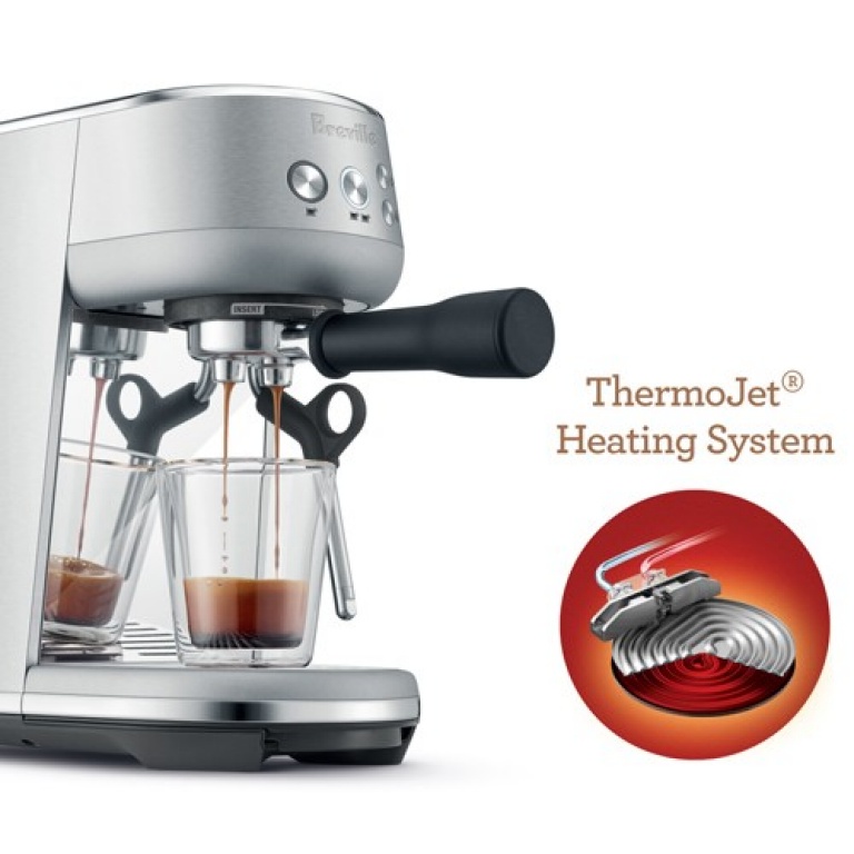 Breville The Bambino Espresso Machine - Brushed Stainless Steel -  BES450BSS1BCA1