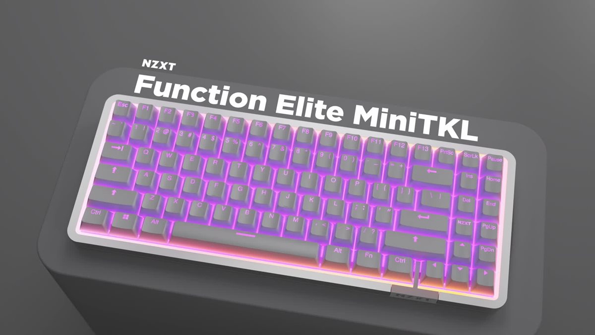NZXT Function Elite MiniTKL Premium Tenkeyless Magnetic Gaming
