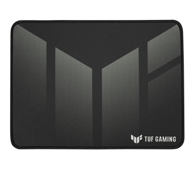 Portable gaming mouse pad with nano-coated, water-resistant surface, durable anti-fray stitching, and non-slip rubber base