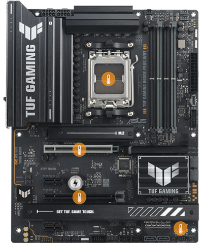 ASUS TUF GAMING B650E-PLUS WIFI AMD B650 ATX motherboard, 12+2+1
