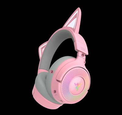 Razer Kraken Kitty V3 Pro Bluetooth Wireless Over the Ear Gaming