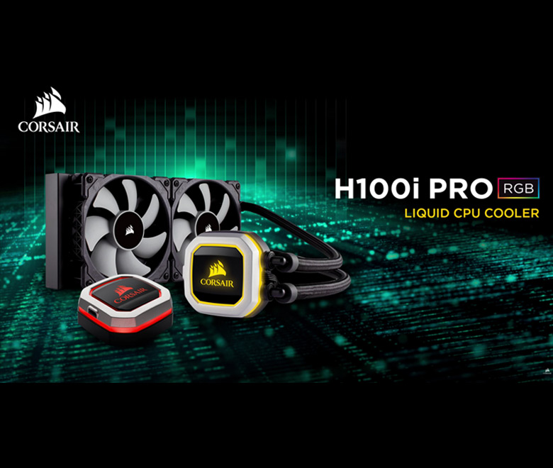 Refroidisseur CPU Liquide Corsair Watercooling H100i Pro, 240mm AIO - Scoop  gaming