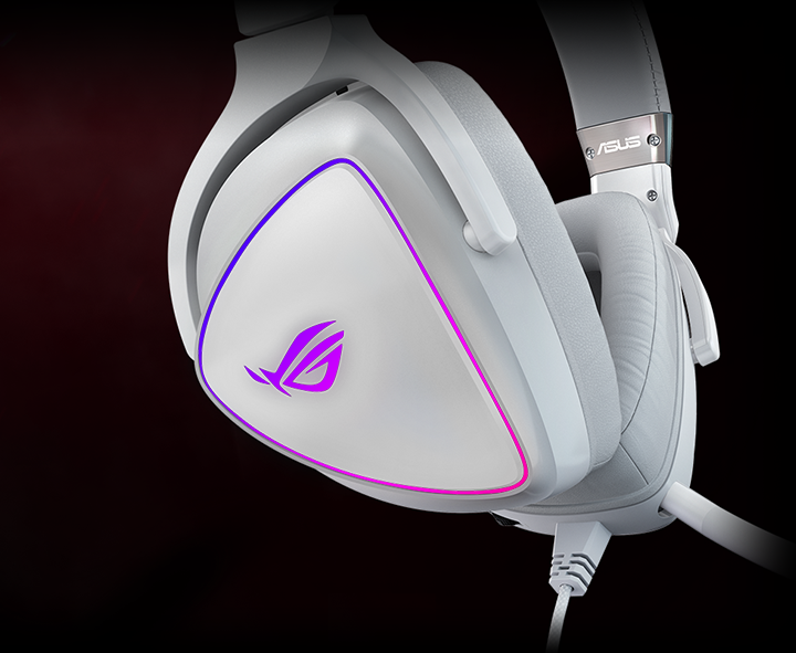 ASUS Republic of Gamers Delta Gaming Headset ROG DELTA WHITE B&H
