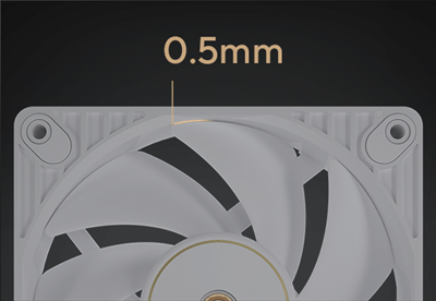 Mindre 0,5 mm bladafstand for reduceret turbulens