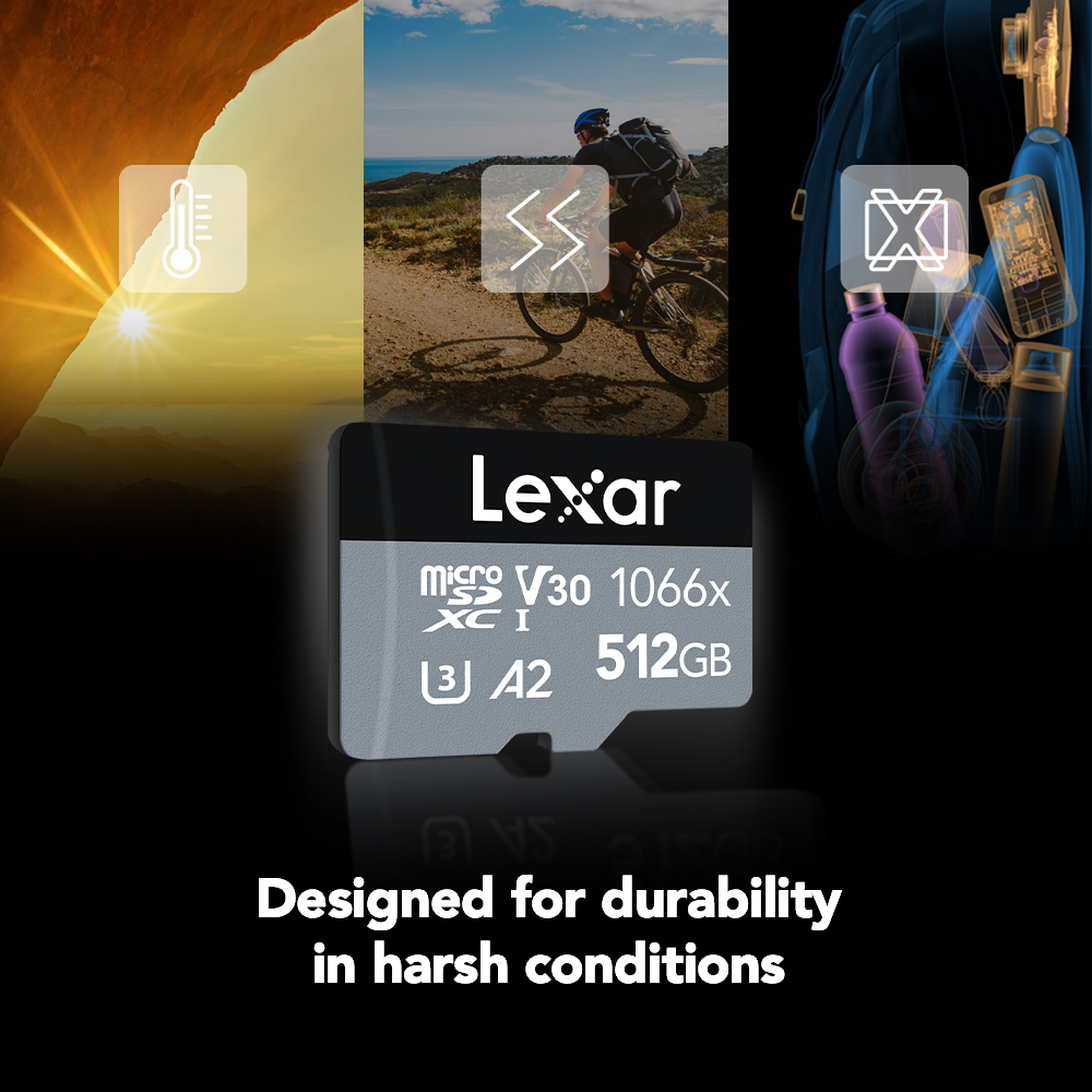 Lexar Professional Silver Series microSDXC UHS-I Memory Card - 512GB