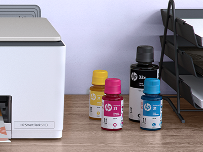 Mess-free ink refill with re-sealable bottles