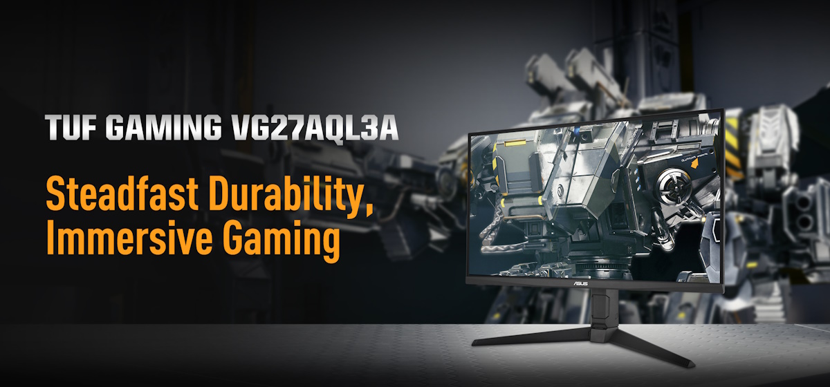 ASUS TUF Gaming 27” 1440P Monitor (VG27AQL3A) - QHD (2560 x 1440