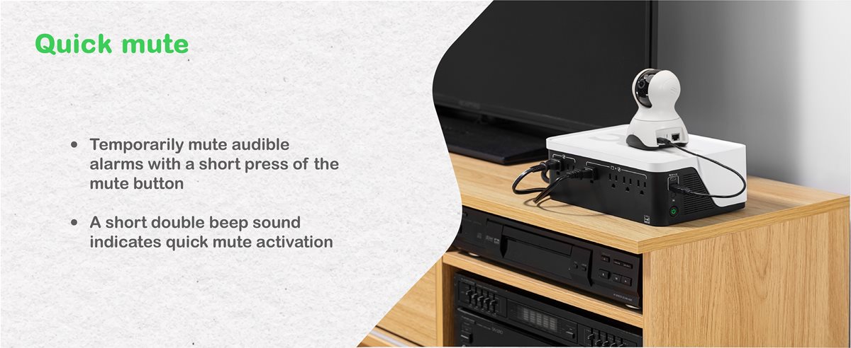 Camera stacked over APC Back-UPS BE Series BE700G3