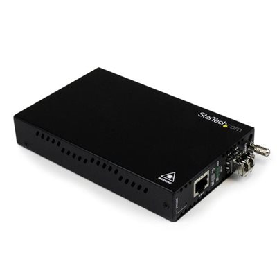 Convert and extend a Gigabit Ethernet connection over Multimode LC fiber with remote management capabilities