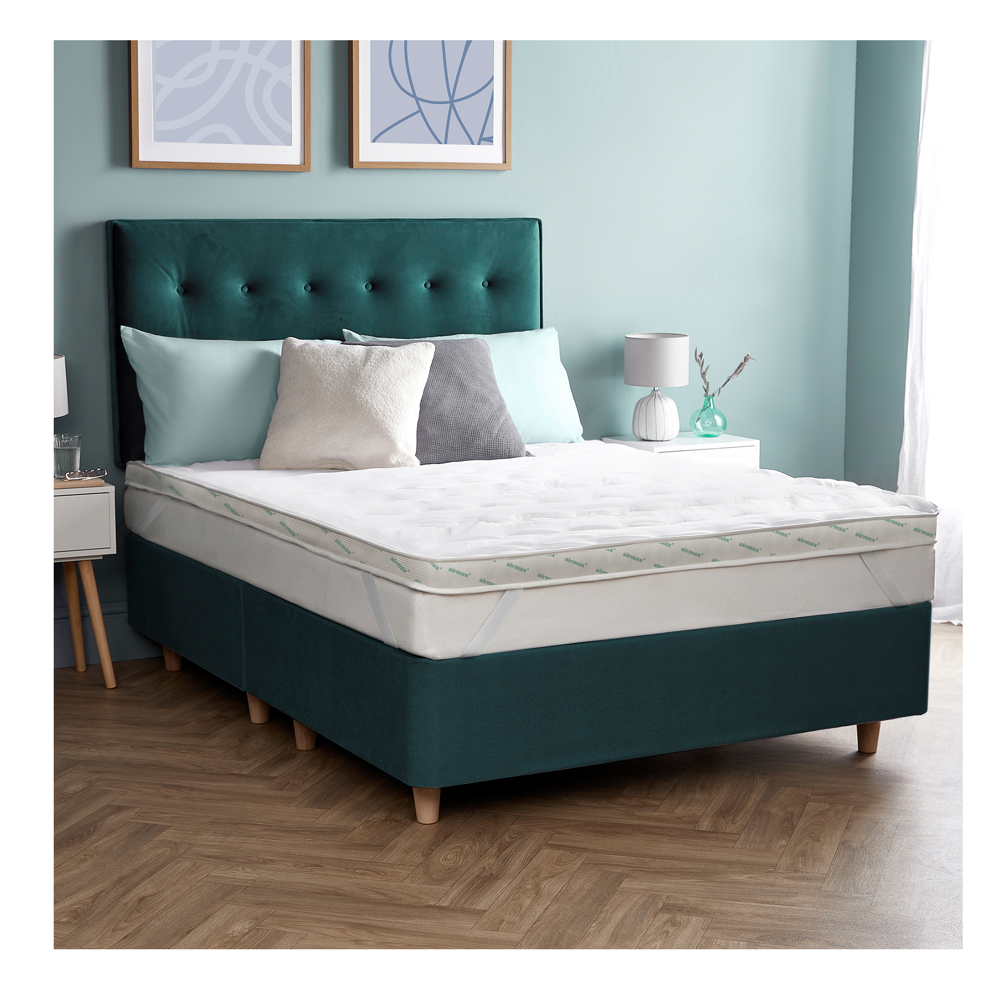 silentnight anti allergy airmax mattress topper