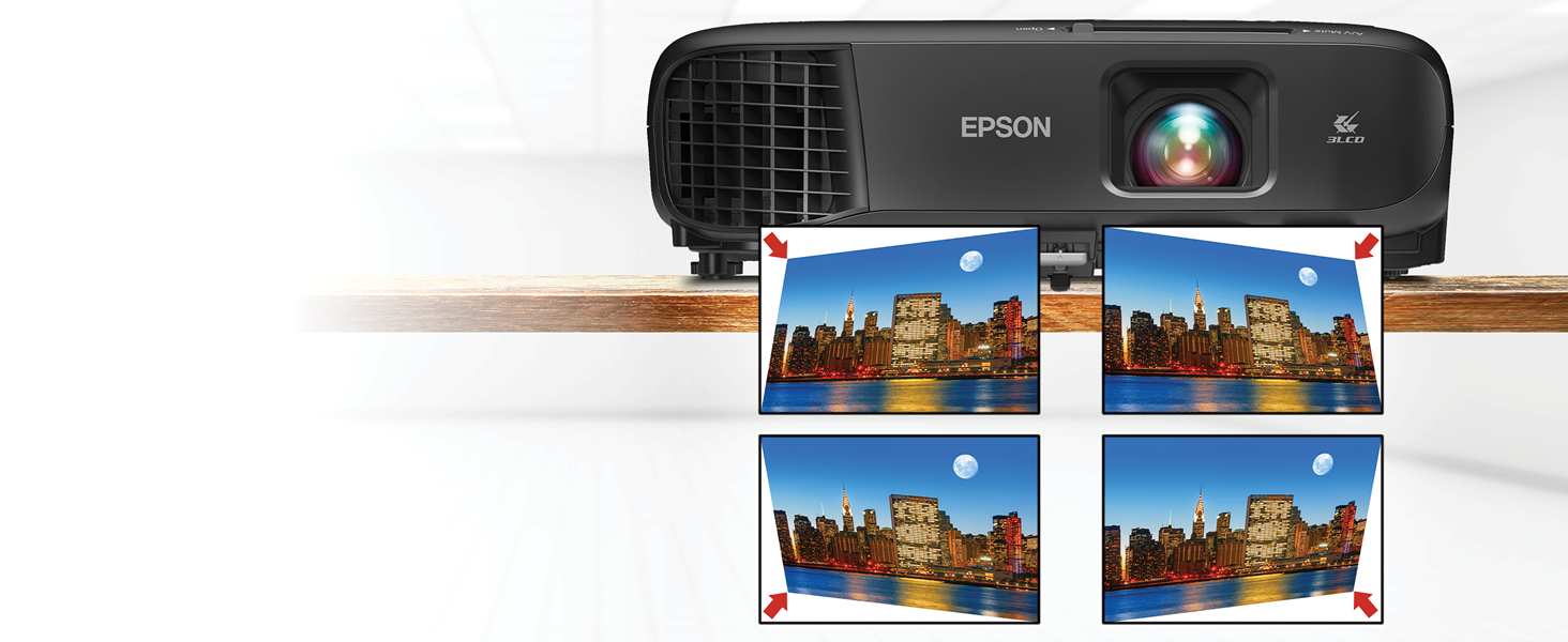 Epson PowerLite 1288 - 3LCD projector - 802.11a/b/g/n/ac wireless / LAN/  Miracast - V11H978120 - Office Projectors 