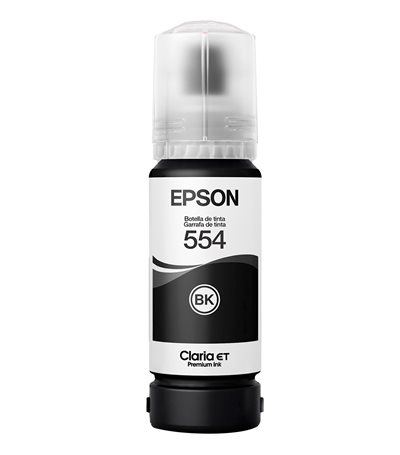 Botella de Tinta Negra Pigmentada Epson 554