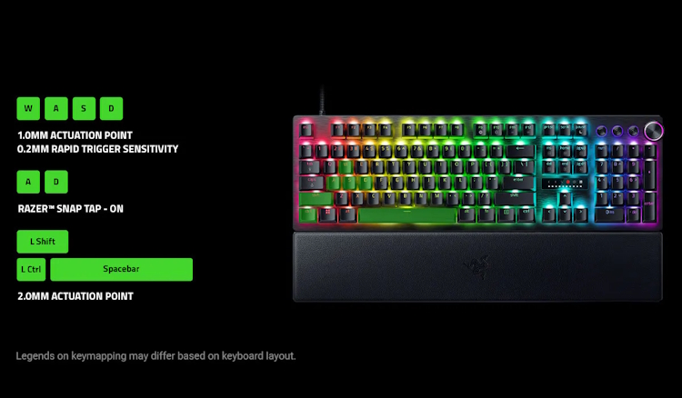 Razer Huntsman V3 Pro Full Size Wired Analog Optical Linear Switch