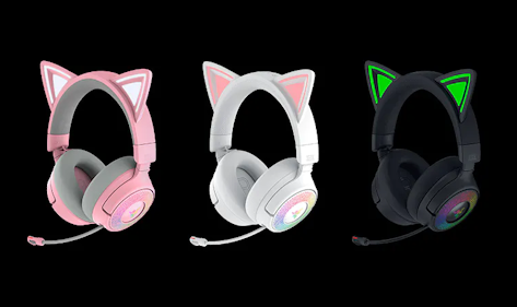 Razer Kraken Kitty V3 Pro Bluetooth Wireless Over the Ear Gaming