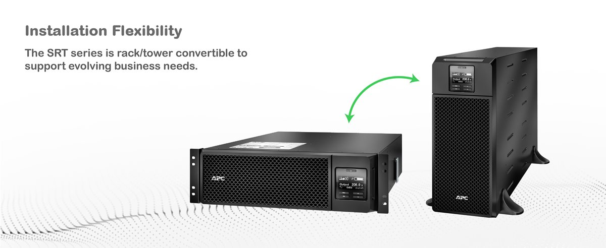 APC Smart-UPS On-Line SRT5KRMXLT rack and tower view