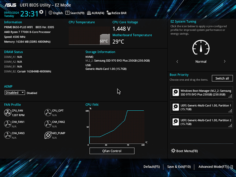 UEFI BIOS EZ mode UI