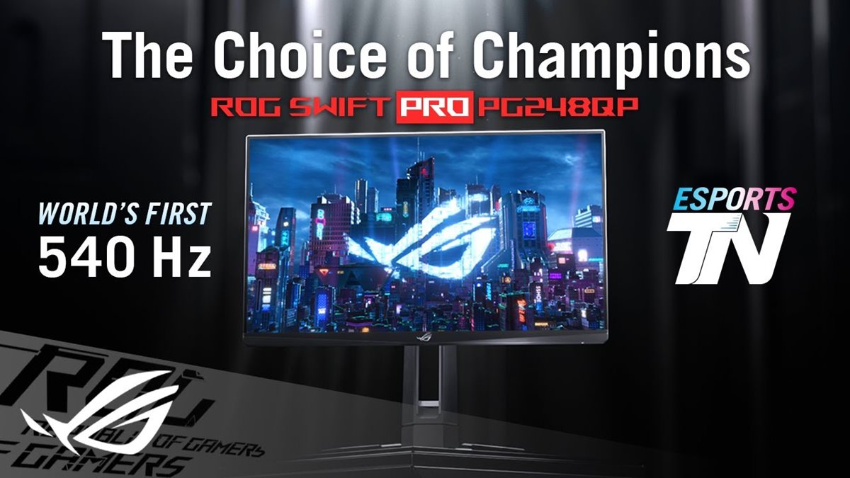 The ROG Swift 360Hz is the world's fastest esports gaming monitor