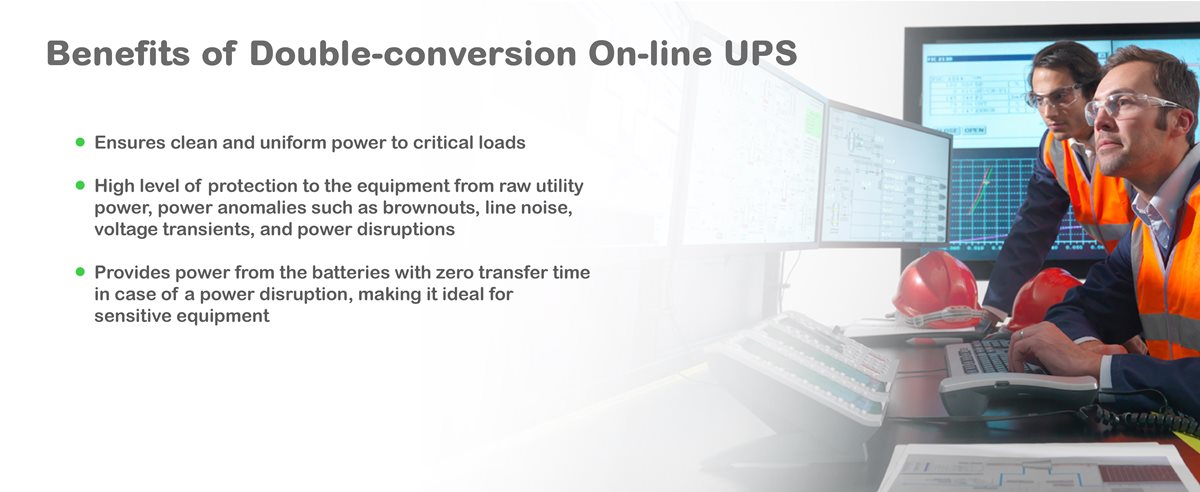 Employees working in an industrial environment on desktops