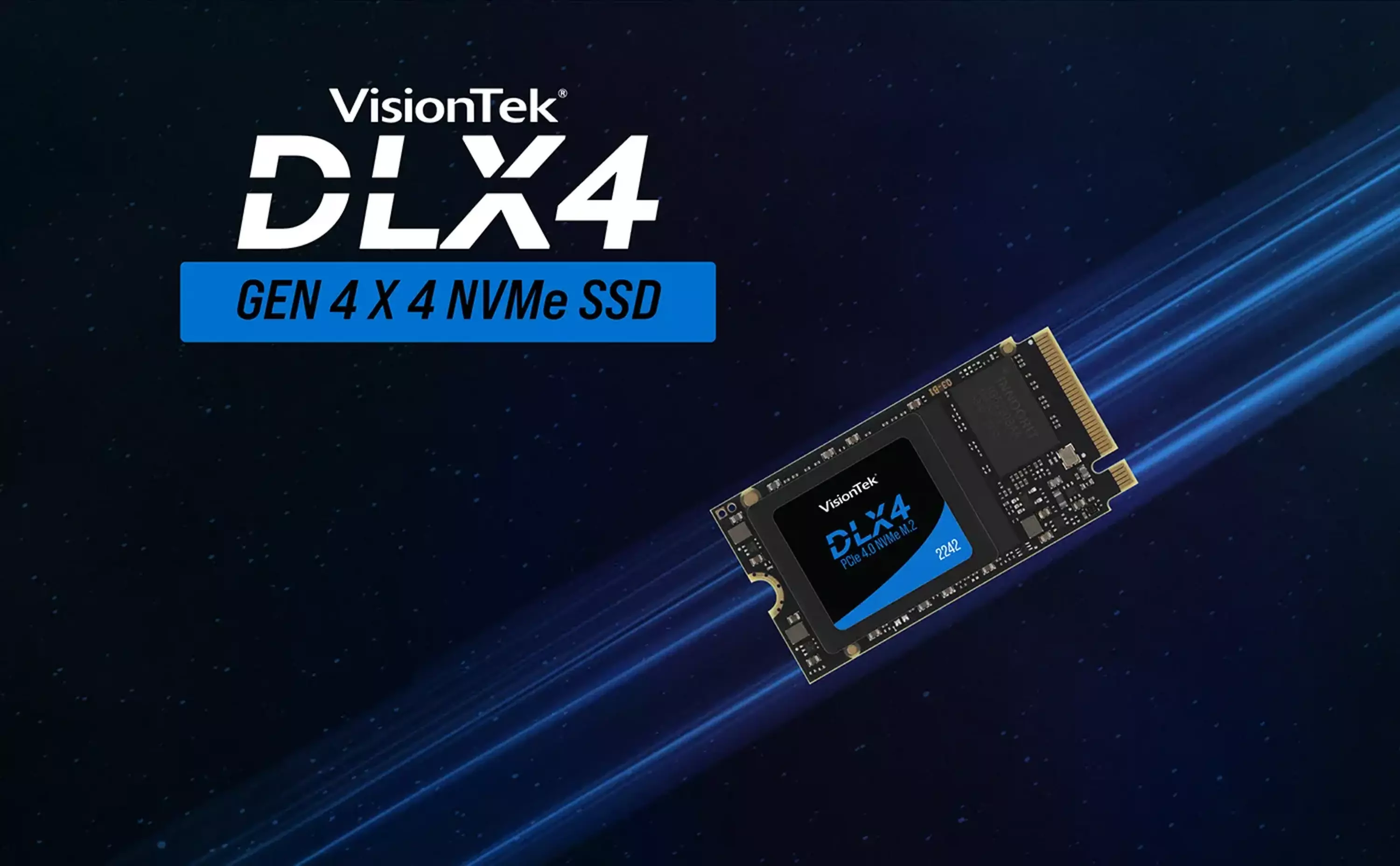 VisionTek DLX4 2242 M.2 PCIe 4.0 x4 SSD (NVMe) Opal 2.0 SED