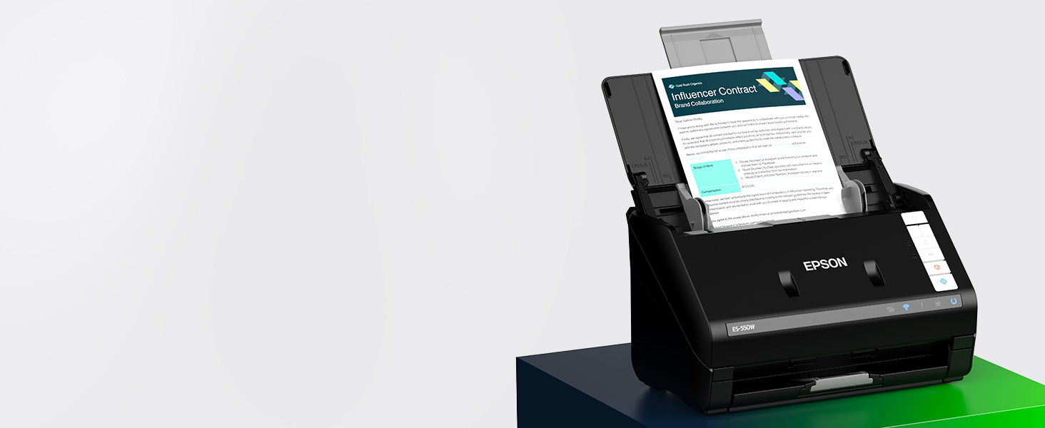 Epson WorkForce ES-550W Wireless Desktop Color Duplex Document