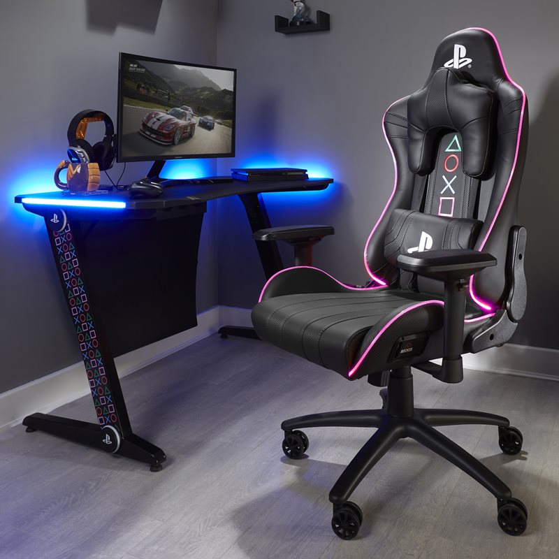 Gaming chair discount that lights up