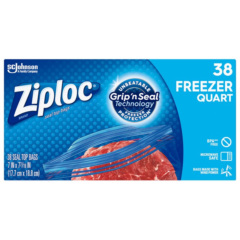 2 GALLON FREEZER BAG(13X15.5) 100/CS