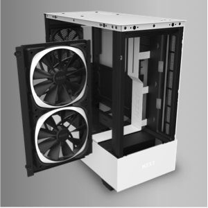 NZXT H510 Elite - Premium Mid-Tower ATX Case PC Gaming Case - Dual-Tempered  Glass Panel - Front I/O USB Type-C Port - Vertical GPU Mount - Integrated 