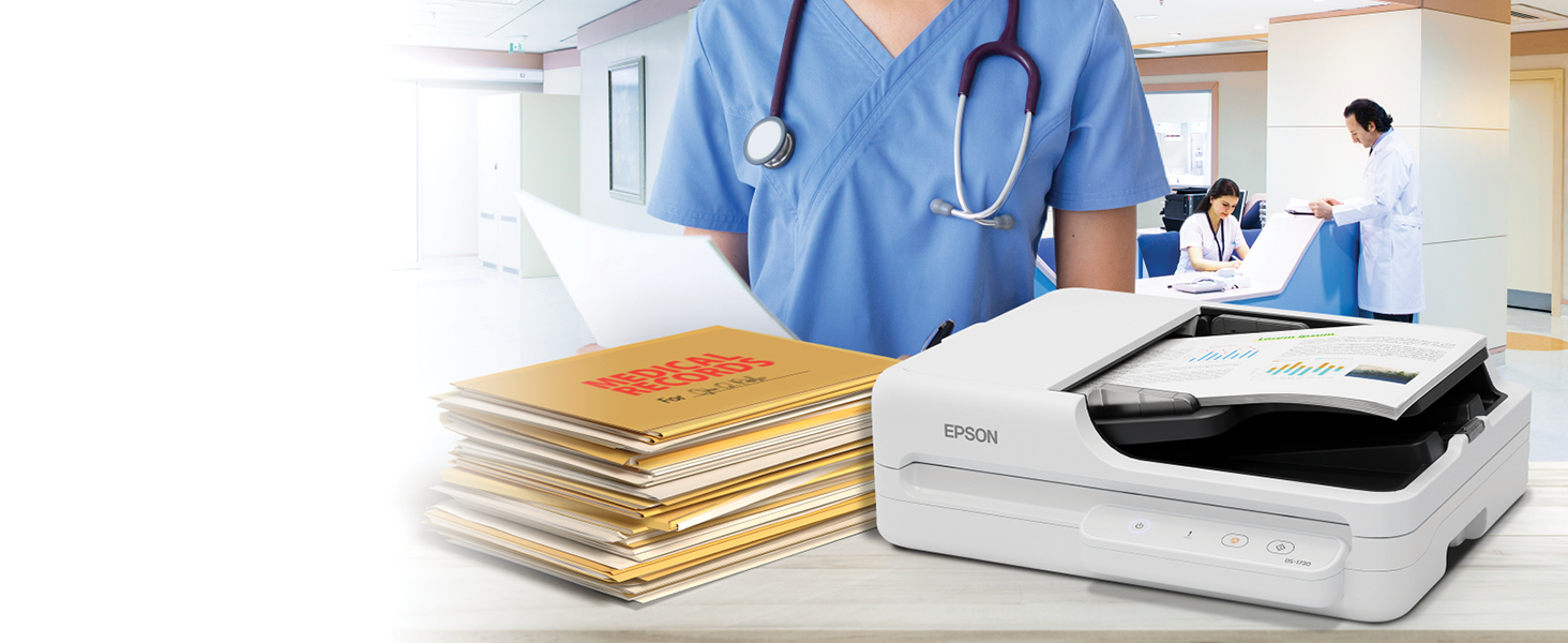 Epson DS-1730 Flatbed Color Duplex Document Scanner with Auto