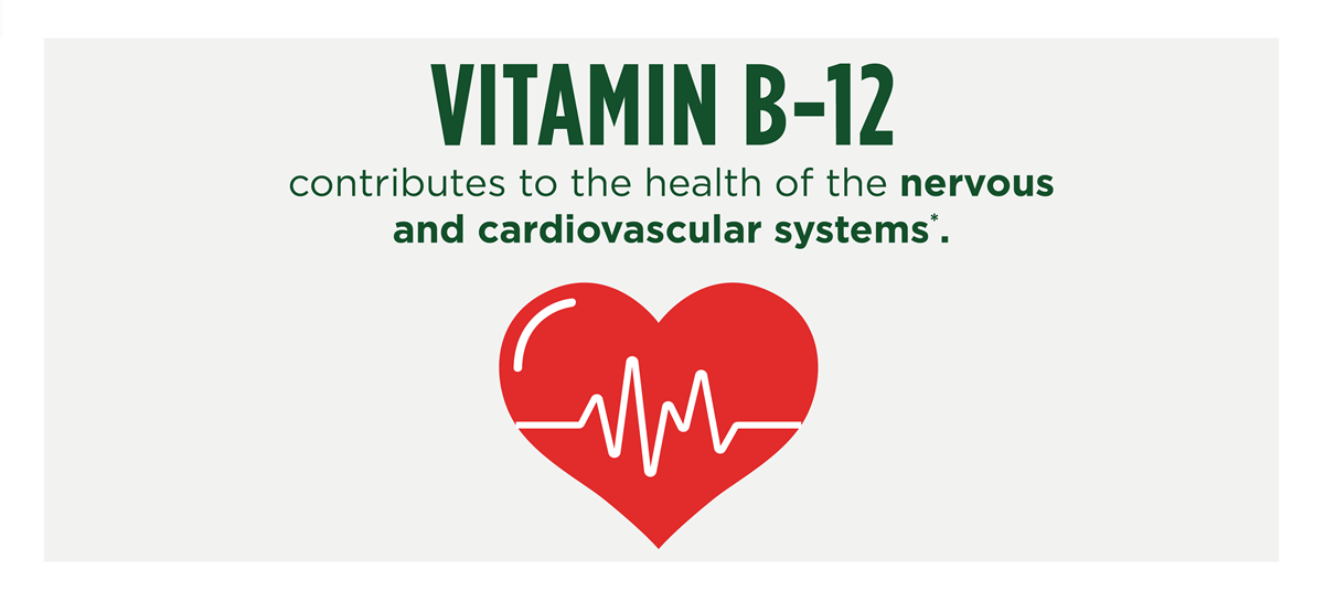 Vitamin B12 góp phần vào sức khỏe của hệ thần kinh và hệ tim mạch.
