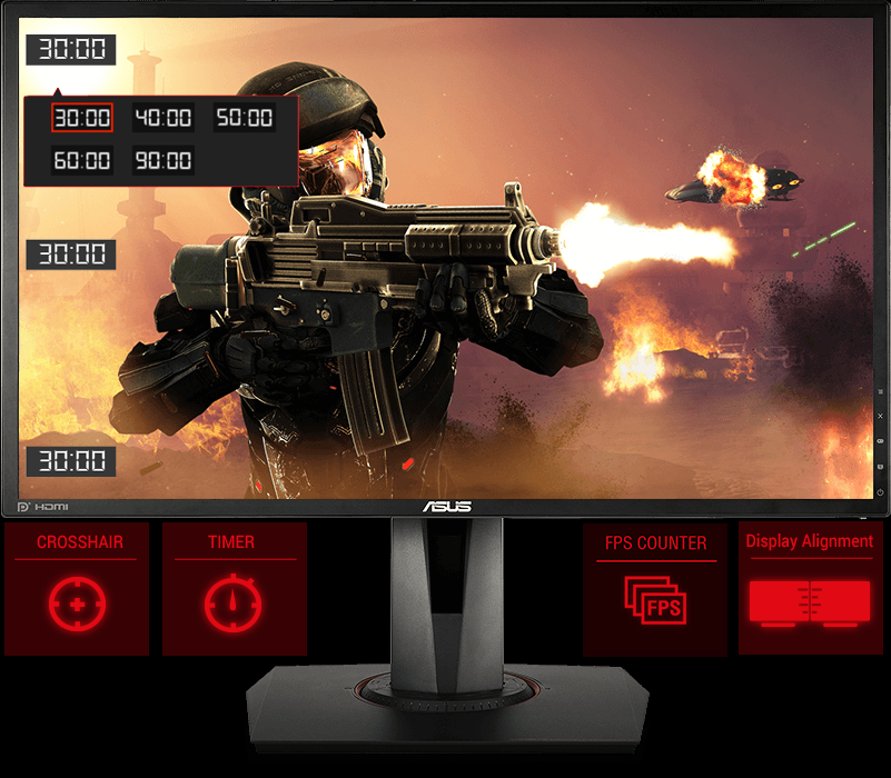 Monitor Asus lcd 24 ( MG248QR ) gaming, dvi - hdmi - dp