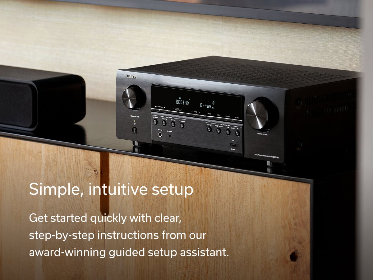 Denon AVR S570BT (70W X 5) 5.2 Ch. Bluetooth Capable 8K Ultra HD