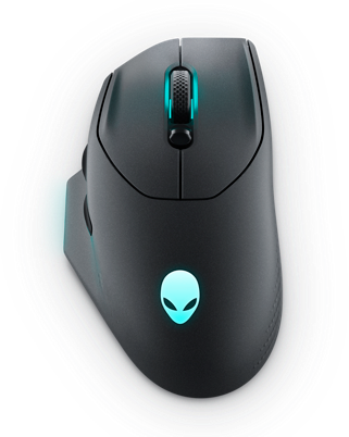 ALIENWARE WIRELESS-GAMINGMAUS AW620M – DARK SIDE OF THE MOON