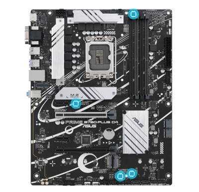 ASUS Prime B760-PLUS D4 Intel B760(13th and 12th Gen) LGA 1700 ATX