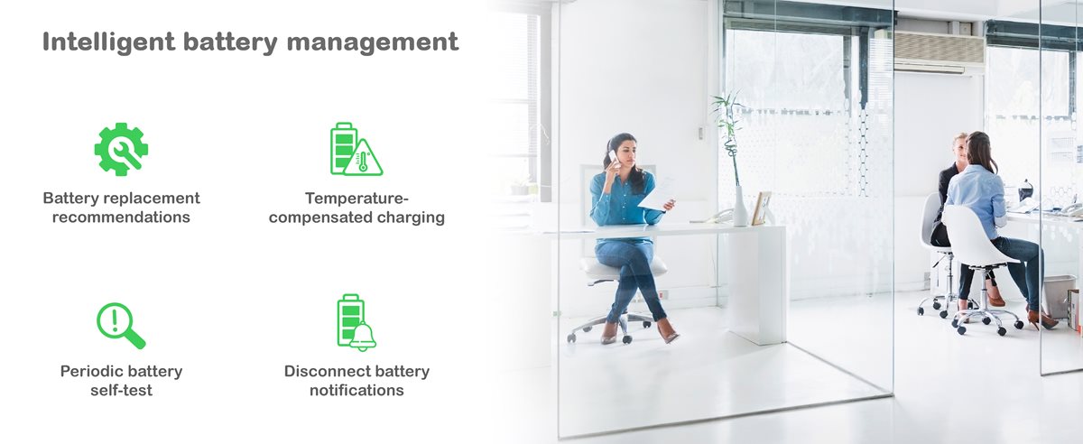 Female employees working in an office