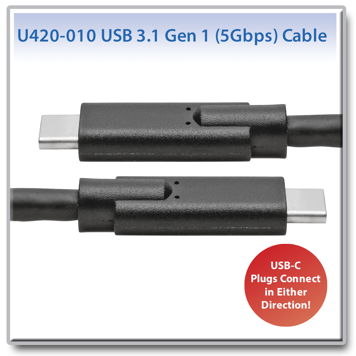Eaton Tripp Lite Series USB-C Cable (M/M) - USB 3.2, Gen 1 (5 Gbps ...