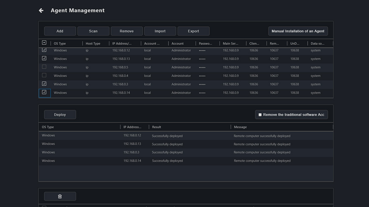 ASUS Control Center Express hardware list UI