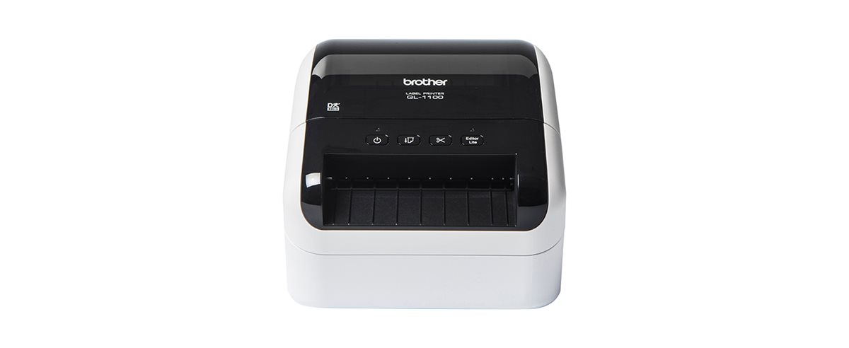 Brother QL-1100c label printer Direct thermal 300 x 300 DPI 110 mm/sec  Wired – Transparent