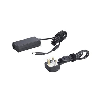 Dell 7.4 mm barrel 65 W AC Adapter with 2meter Power Cord - United Kingdom