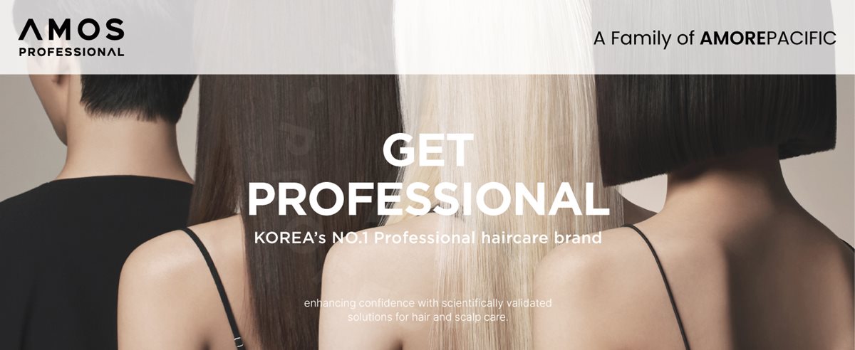 AMOS Professional. GET PROFESSIONAL. KOREA’s NO.1 Professional haircare brand