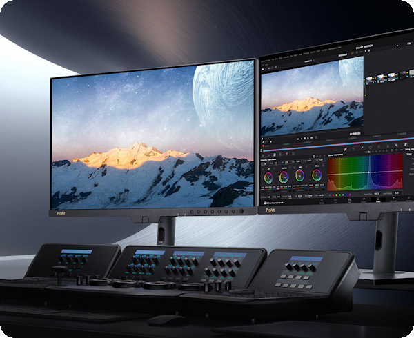 ASUS ProArt Display setup for professional HDR content creation, supporting multiple HDR formats for stunning visuals.