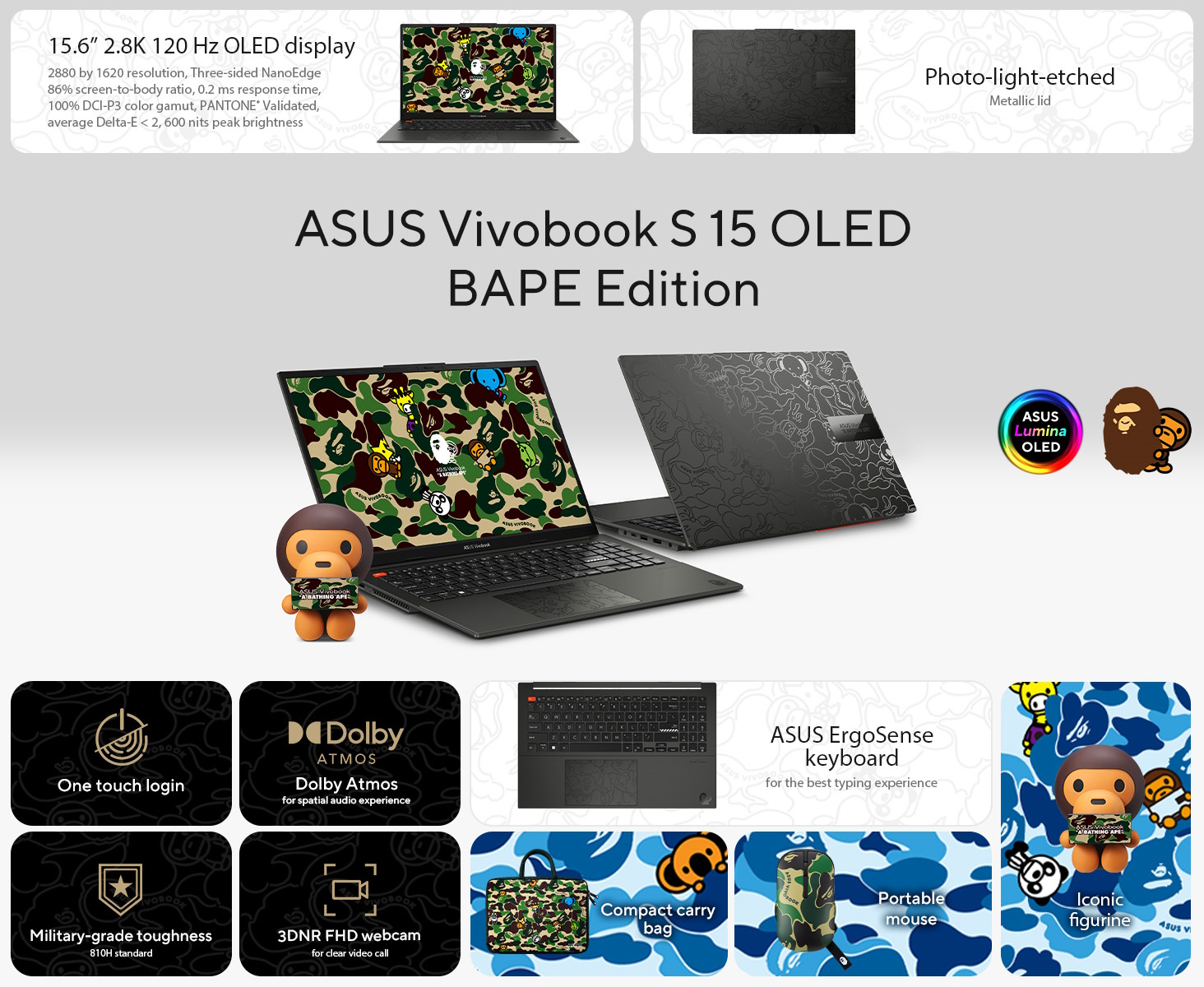 Buy ASUS Vivobook S 15 OLED BAPE Edition (K5504) | For-Home