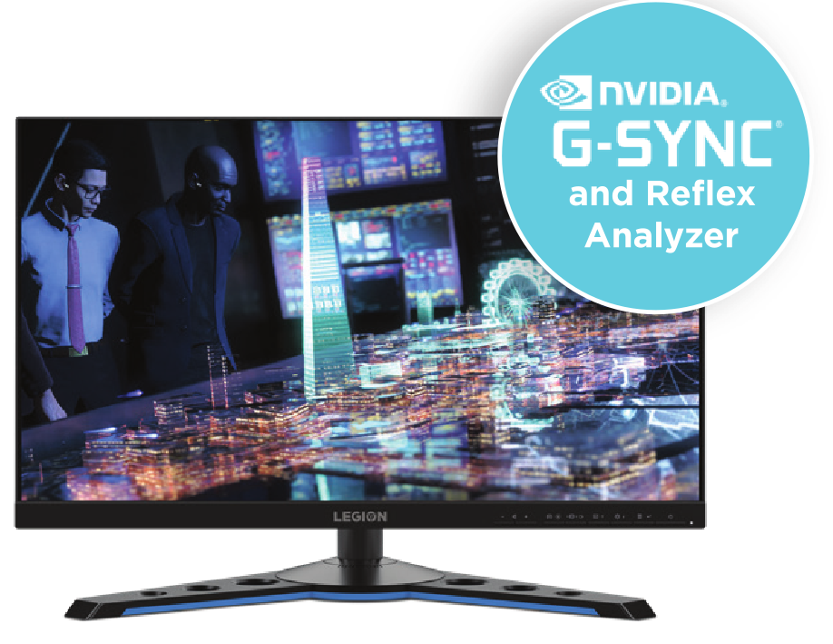 Lenovo 24.5 360Hz IPS FHD Gaming Monitor G-Sync (NVIDIA Adaptive Sync)  1920 x 1080 99% sRGB 1ms response time Built-in Speakers Legion Y25g-30 