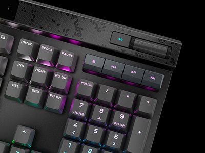 CORSAIR K70 MAX RGB Magnetic-Mechanical Wired Gaming Keyboard - Adjustable  Actuation MGX Switches - Rapid Trigger Mode - PBT Double-Shot Keycaps 