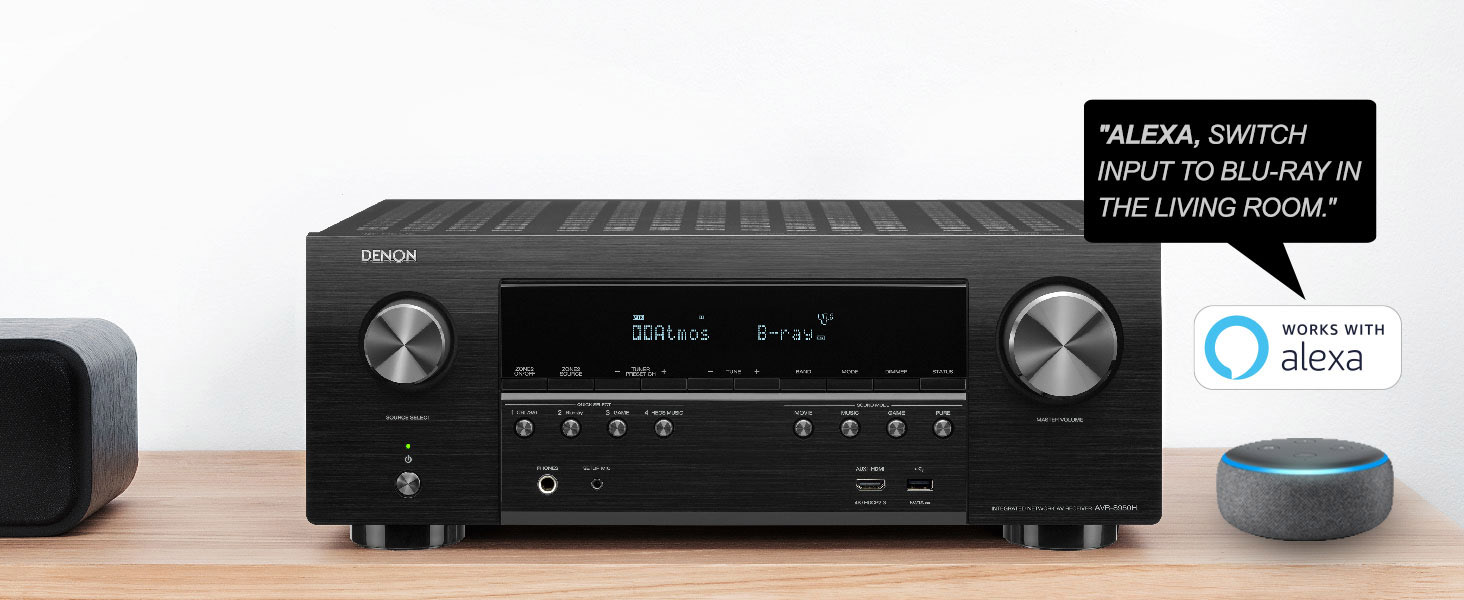 Denon AVR-S950H AV Receiver, 7.2 Channel 4K UHD Home Theater 3D