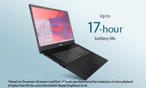 ASUS 17.3” FHD Chromebook, Intel Celeron N4500, 4GB RAM, 128GB