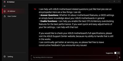 ASUS AI ADVISOR