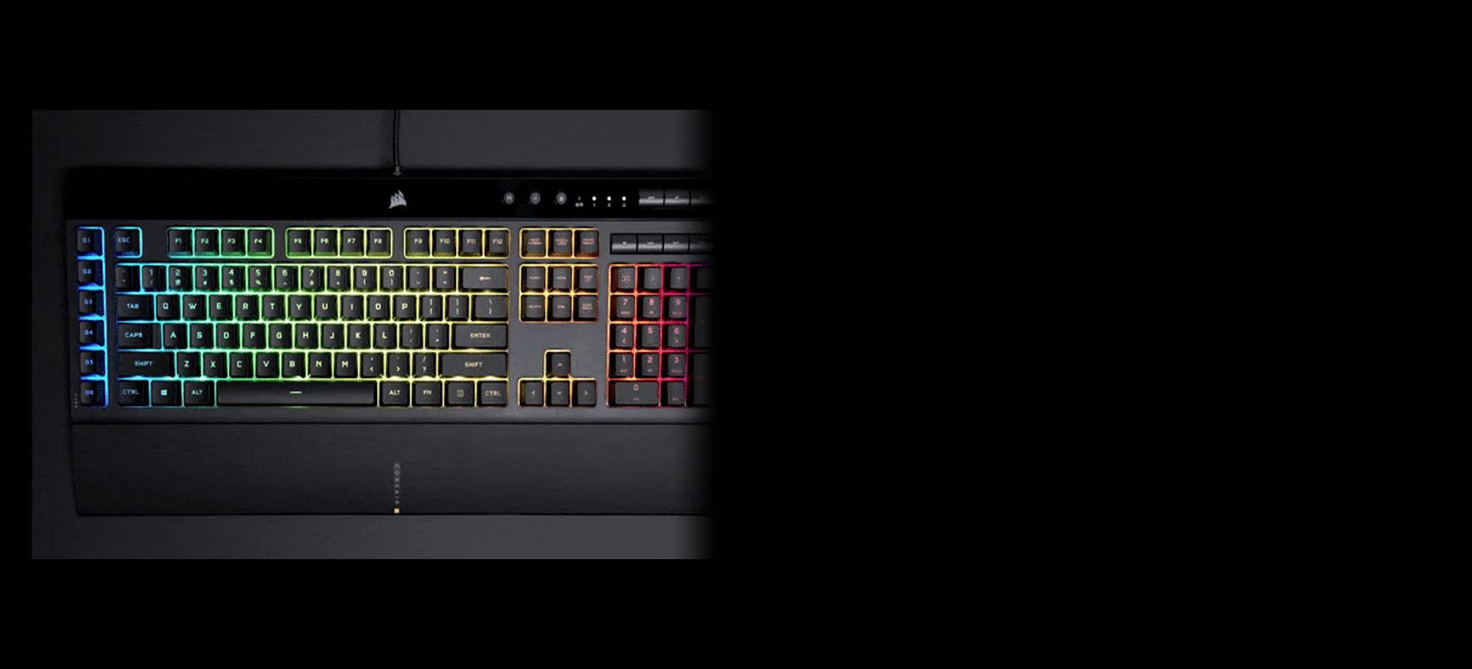 CORSAIR Gaming K55 RGB PRO - clavier - International US - noir
